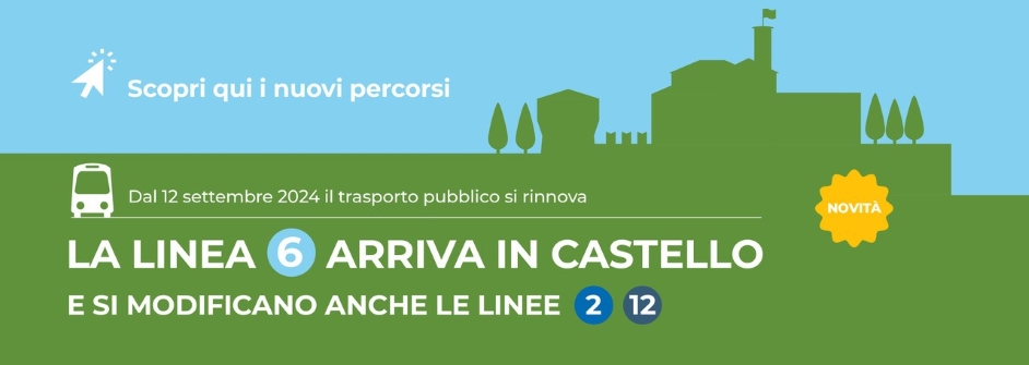 LINEE 2-6-12: NUOVI PERCORSI DAL 12 SETTEMBRE